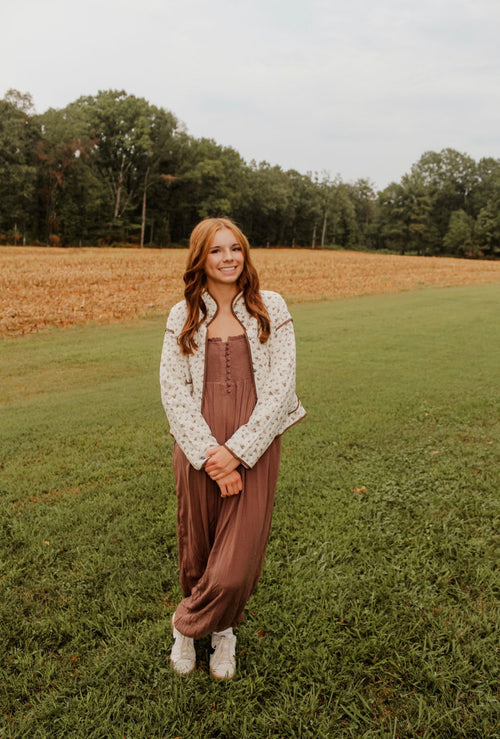 Brown romper